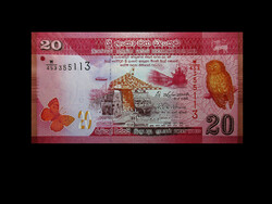 Unc - 20 rupees - sri lanka - 2016