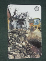Card calendar, disaster, civil protection, Budapest, ,1988, (3)