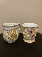 Action!! Antique porcelain mugs / 2 pcs