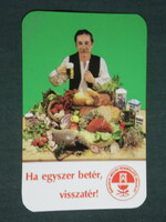 Kártyanaptár, Baranya vendéglátó, Olympia étterem söröző Pécs, Oroszlán étterem ,1988,   (3)