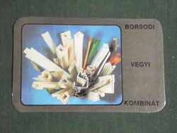 Card calendar, Borsod plastic processing plant, Szekszárd, 1989, (3)