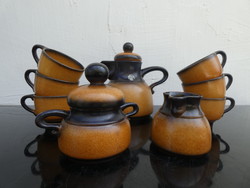 Ruscha art 9-piece coffee/tea set from West Germany from the 1970s.