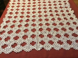 Hand crocheted lace tablecloth, antique, flawless, quality