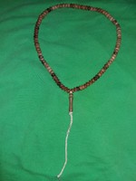 Régi Egyiptom / Afrika apró fagyöngyből fűzött nyaklánc nagyon szép 60 cm a képek szerint