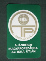Kártyanaptár, OTP, IKKA ajándékszolgálat ,1988,   (3)