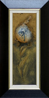 Zoltán Ludvig: Pearl - with frame 74x34 cm - artwork: 60x20 cm - 2311/23
