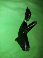 Antique African wood-carved ebony sacred statue 17 cm according to the pictures