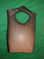 Antique Egyptian burnt clay drinking jar as shown in the pictures