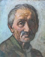 Móric Gábor: male portrait (oil painting) self-portrait?