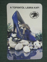 Card calendar, topán shoes trading company, Debrecen, 1991, (3)