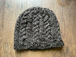 Handmade, unique, brown men's hat