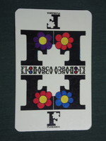 Card calendar, florasca flower field, sopron soil strength management shoulder, graphic artist, 1991, (3)