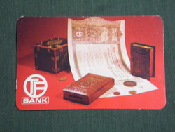 Kártyanaptár, OTP takarékpénztár bank, kötvény,  1991,   (3)