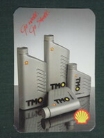 Kártyanaptár, Shell benzinkutak, TMO motorolaj, 1992,   (3)