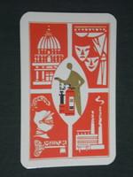 Card calendar, fire extinguisher iksz, Budapest, graphic artist, 1990, (3)