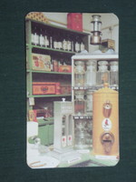 Card calendar, Békéscsaba áfés shop museum, 1991, (3)