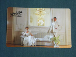 Kártyanaptár, Kanizsa bútorgyár, Nagykanizsa,férfi, női modell, kanapé, 1990,   (3)
