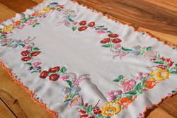 Old folk tradition keeper Kalocsa risel tablecloth table runner tablecloth hand embroidered 82 x 43