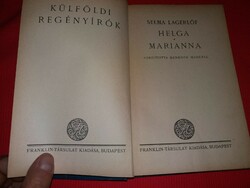 1914. Selma lagerlöf - Helga / Marianna novel book the Franklin Society