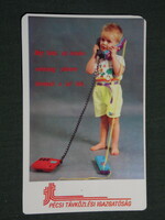Card calendar, matáv telecommunications rt. Pécs, telephone, children's model, 1992, (3)