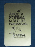 Card calendar, Pécs consumer store, gold card, 1991, (3)