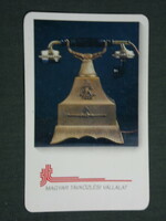 Card calendar, matáv telecommunications rt. Pécs, antique telephone, 1992, (3)