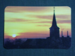 Card calendar, dédász power utility rt. , Pécs, sunset, 1993, (3)