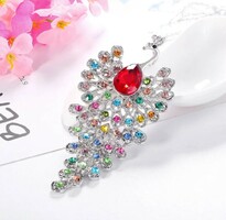 Strass stone, brooch in 2 colors