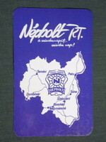 Kártyanaptár, Tolna megyei Népboltok, Szekszárd,Bonyhád,Paks,Tolna,Dombóvár,1992,   (3)