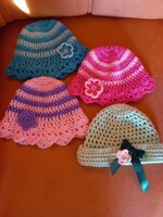 Crochet baby girl hats