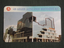 Kártyanaptár, ÁB-Aegon biztosító Rt. fiók épület, 1993,   (3)