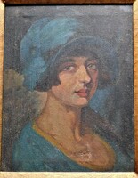 82. Unmarked: female portrait