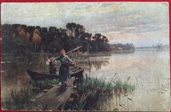 1922 ran postcard: for evening rest