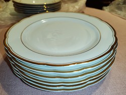 6 German Kahla porcelain flat plates