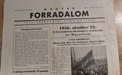 Hungarian revolution - 1956 - revolutionary chronicle - 2002. Political, historical newspaper, paper