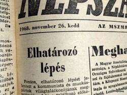 1968 November 26 / people's freedom / for birthday, as a gift :-) original, old newspaper no.: 25866