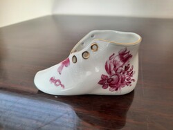Herend flower-patterned porcelain shoes 1st Class.