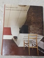 Retro, vintage lakberendezési és belsőépítészeti szakkönyv angolul. Decorative Art and Modern Int.