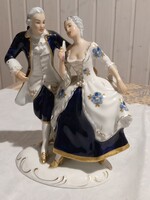 Royal Dux barokk pár