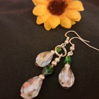 Emerald and crystal set