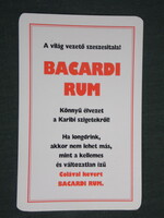 Kártyanaptár, Bacardi Rum , 1994,   (3)