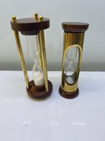Wooden copper hourglass
