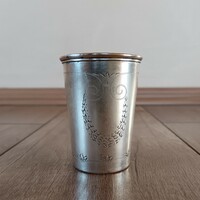 Old silver baptismal cup
