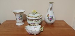 Victoria of Herend / vbo patterned porcelain 4 pcs