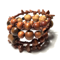 Wood - sunstone bracelet - for chubby ladies too! Size l / xl bracelet bracelet