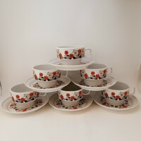 Retro Raven House porcelain tea cup set