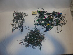 Christmas string of light bulbs, string of lights, string of lights - three pieces together