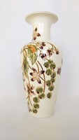 Zsolnay premium flower pattern vase 27cm. Flawless!