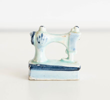 Vintage mini ceramic sewing machine - doll furniture, doll house accessory, miniature, toy