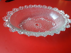 Glass bowl with berries, salad, compote, tumbler glass
